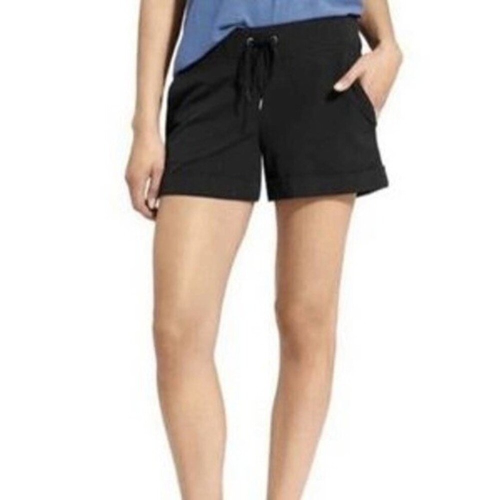 Athleta Midtown Cuffed Shorts Black‎ Size 2